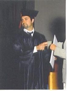 James Baird at graduation ceremony